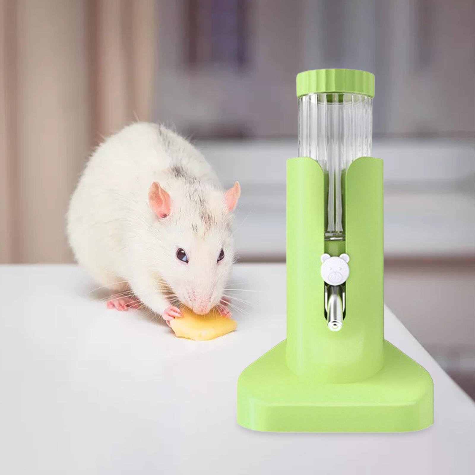 Portable Bottle Adjustable Parrots Dustproof Hamster Water Bottle with Stand