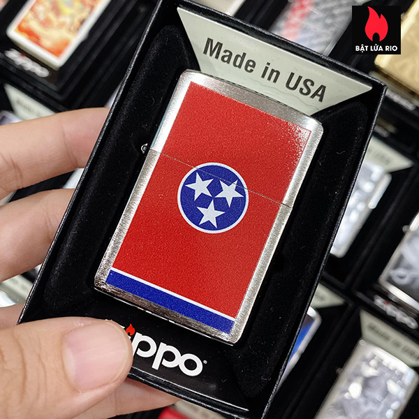 Bật Lửa Zippo 200 Tennessee Flag Design