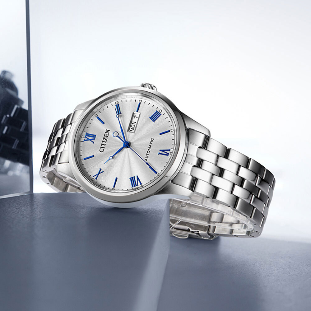 Đồng Hồ Nam Citizen Dây Thép Không Gỉ NH7501-85A - Mặt Trắng