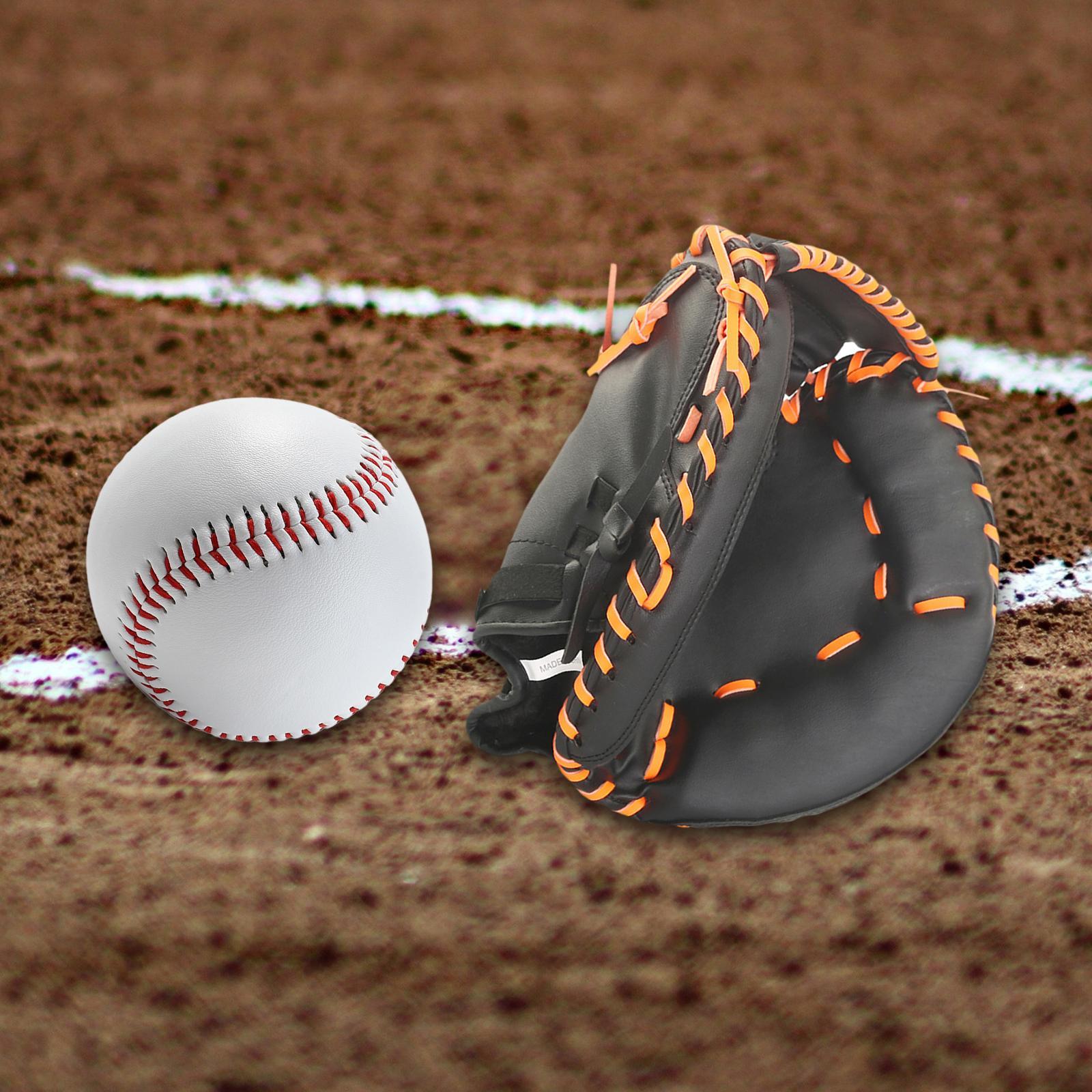 Baseball Catcher Glove Infield Gloves Durable Baseball Mitts Baseball Softball Glove Sports Batting Gloves for Unisex Match Exercise Practice