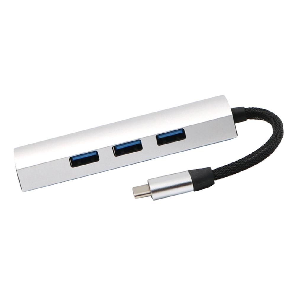 USB-C to 4 Port USB 3.0 HUB Adapter Connector Converter