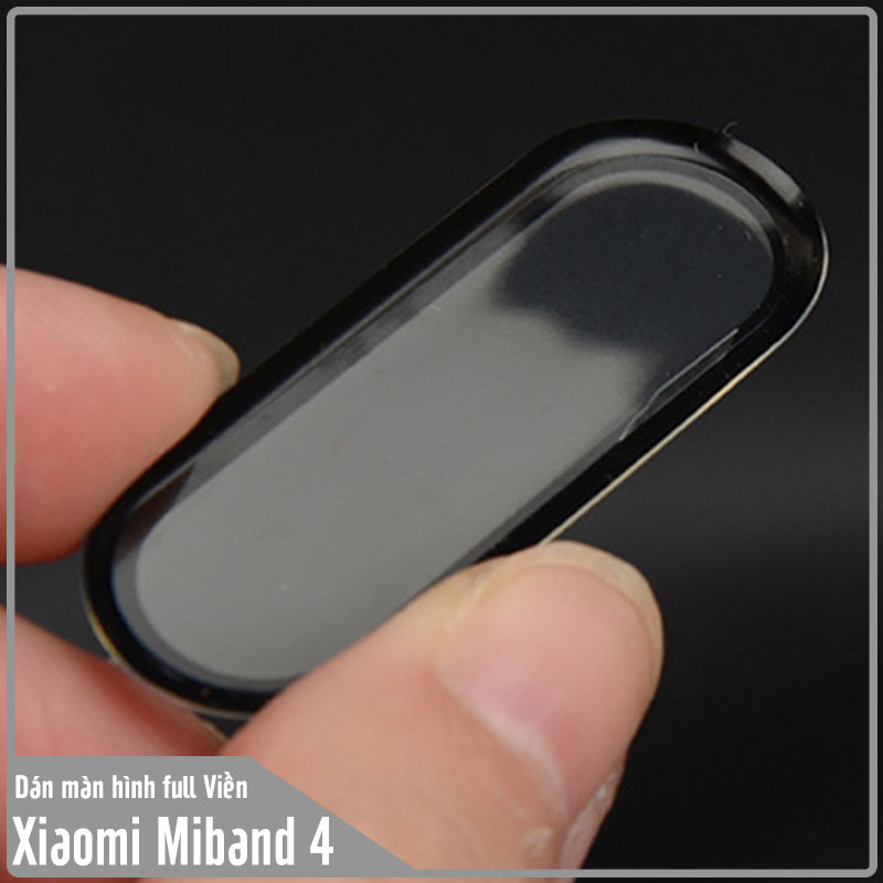 Miếng dán màn hình cho Xiaomi Miband 4 Full Viền Đen