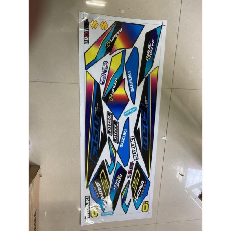 Tem xe satria fi 7 màu