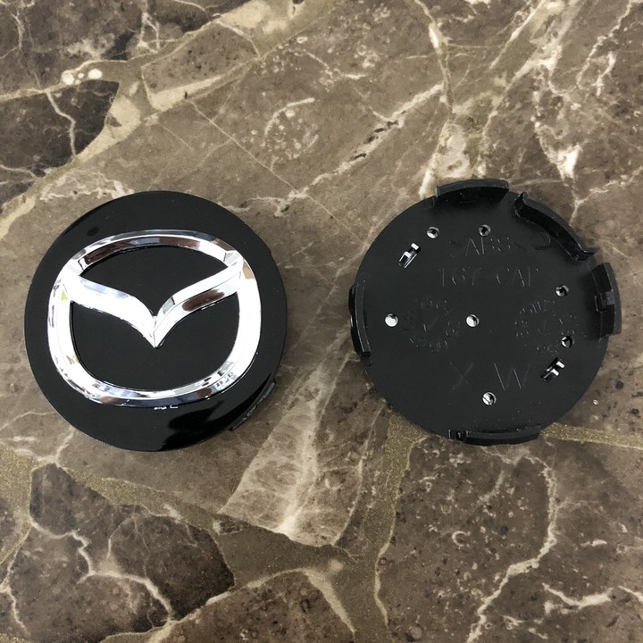 Logo chụp mâm, lazang bánh xe Mazda đường kính 57mm