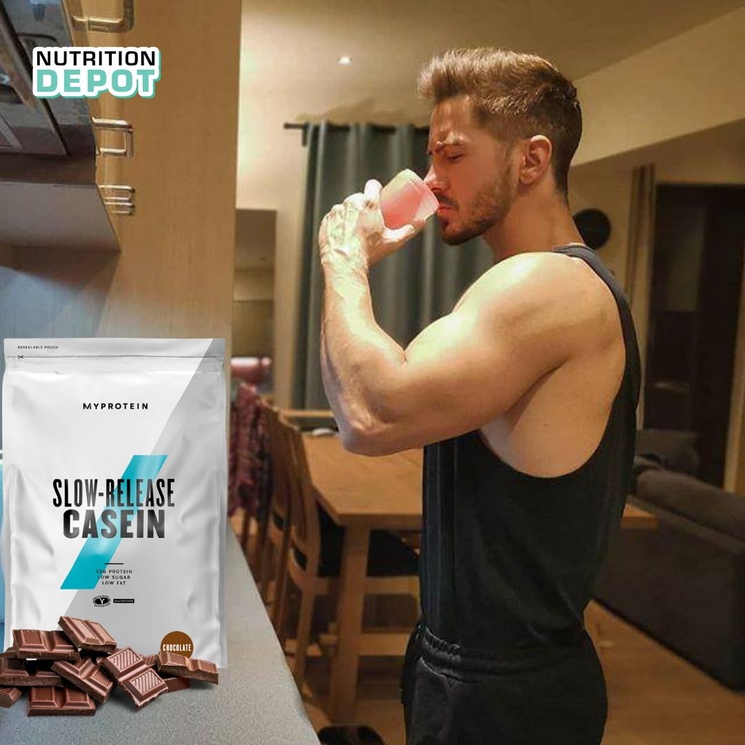 Thực phẩm bổ sung Slow Release Casein Myprotein (Protein Casein) - Hỗ trợ tăng cơ suốt đêm ngủ dài - Nutrition Depot VN