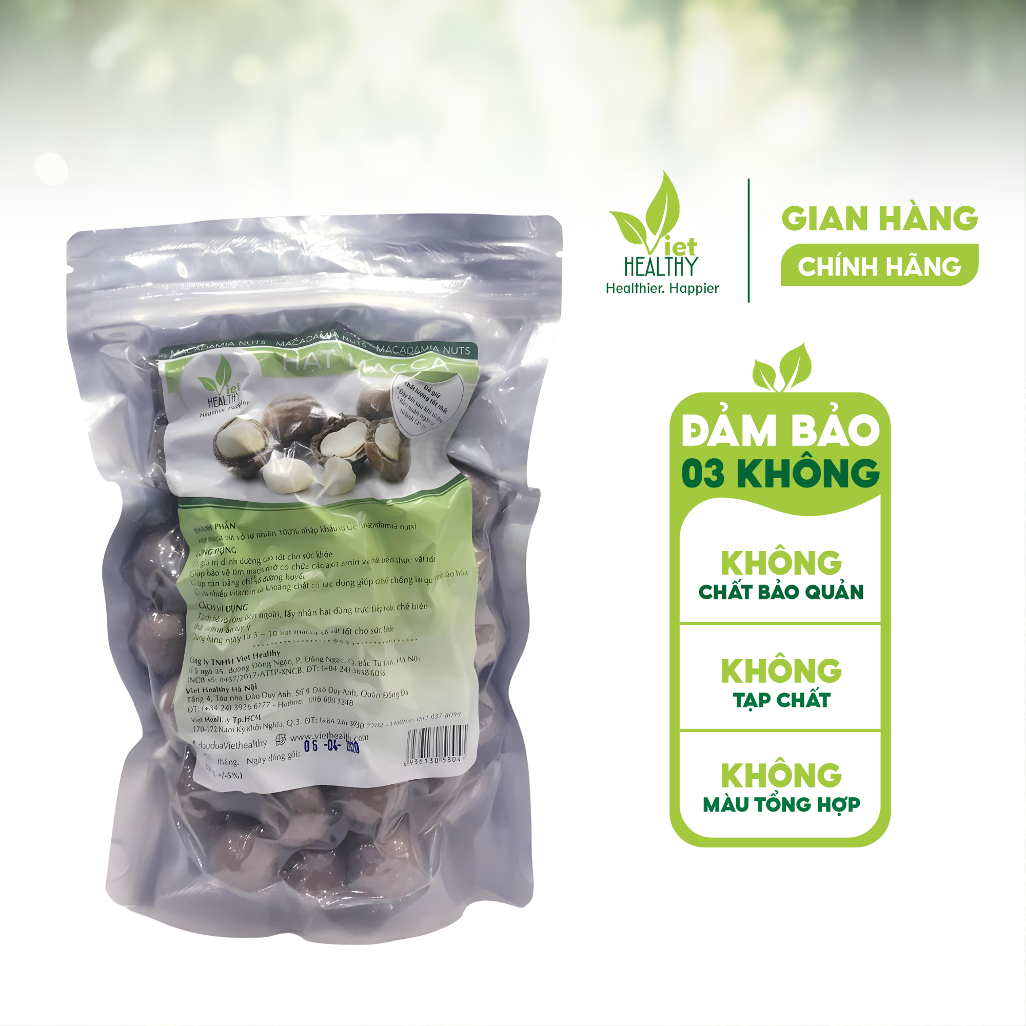 Hạt Macca Úc 500g