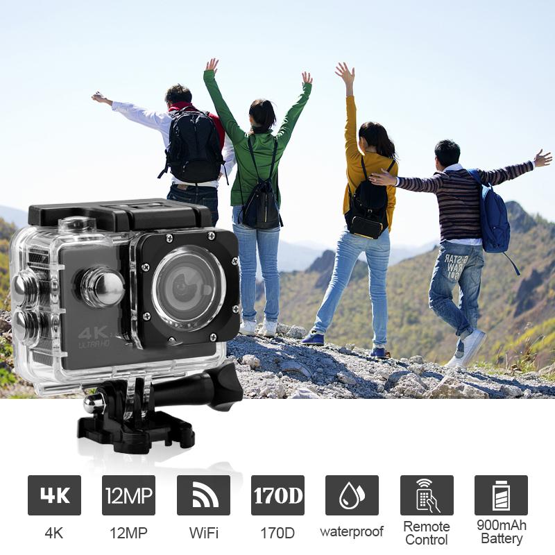 Máy ảnh hành động H9 Ultra HD 4K 1080p Điều khiển từ xa máy ảnh thể thao ngoài trời