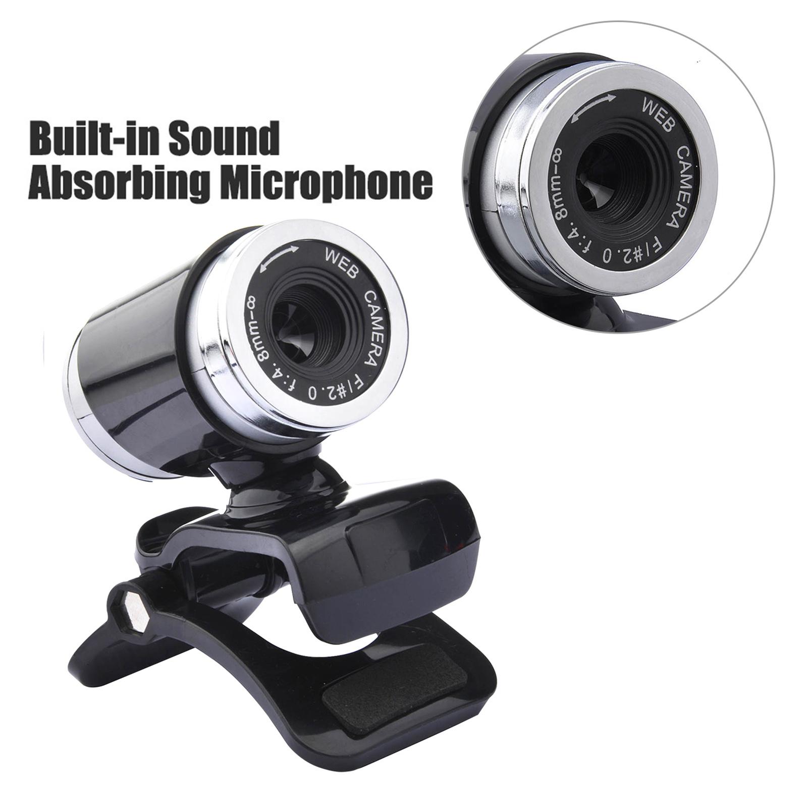 Máy ảnh Web độ nét cao 480P USB 2.0 với đế kẹp micrô 60FPS Không có ổ đĩa cho máy tính xách tay