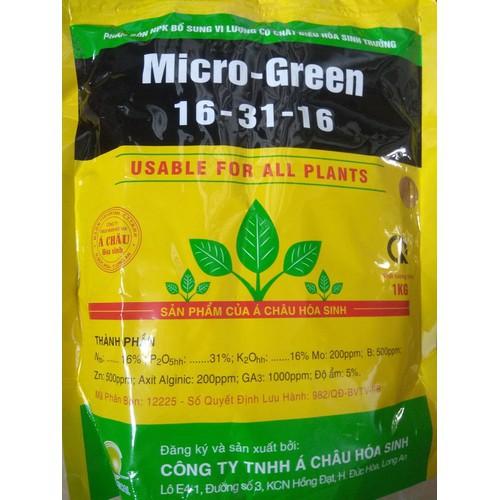 Phân bón NPK Micro -Green tạo mầm hoa cực mạnh 16-31-16 - gói 1Kg