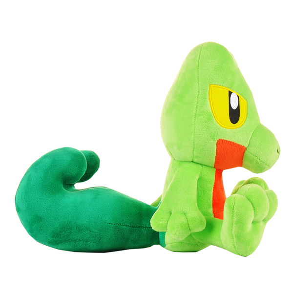 Gấu Bông Pokemon - Tắc Kè Xanh Treecko (37 Cm) Gb134 (Tặng 1 Móc Khóa Dây Da Pu Đính Đá Lấp Lánh)