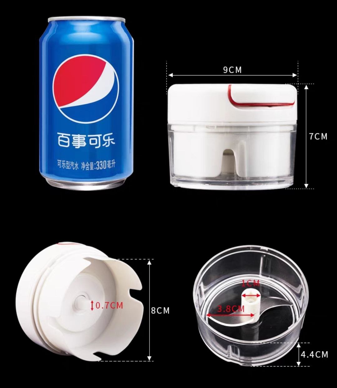 MÁY XAY TỎI GIA VỊ KÉO DÂY MINI THÔNG MINH