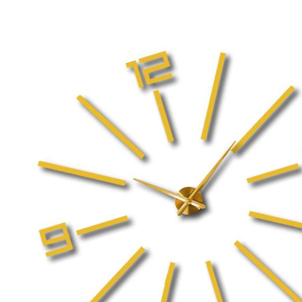 Large clocks wall decor frameless wall clock Black