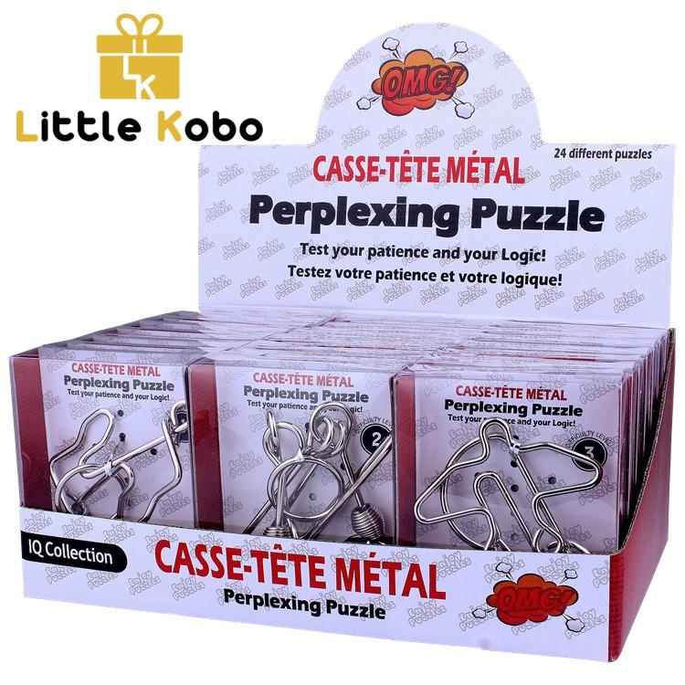 24 Món Đồ Chơi Tháo Vòng Sắt Metal Wire Puzzle