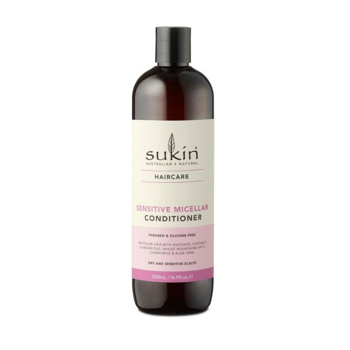 Dầu Xả Micellar Cho Da Đầu Nhạy Cảm Sukin Sensitive Micellar Conditioner 500ml