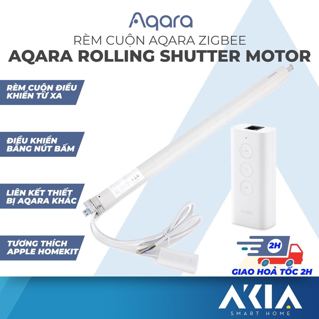 Rèm cuộn thông minh Aqara Rolling Shutter Motor ZNGZDJ11LM - Điều khiển từ xa, Phiên bản Zigbee, Tương thích HomeKit - Hàng chính hãng