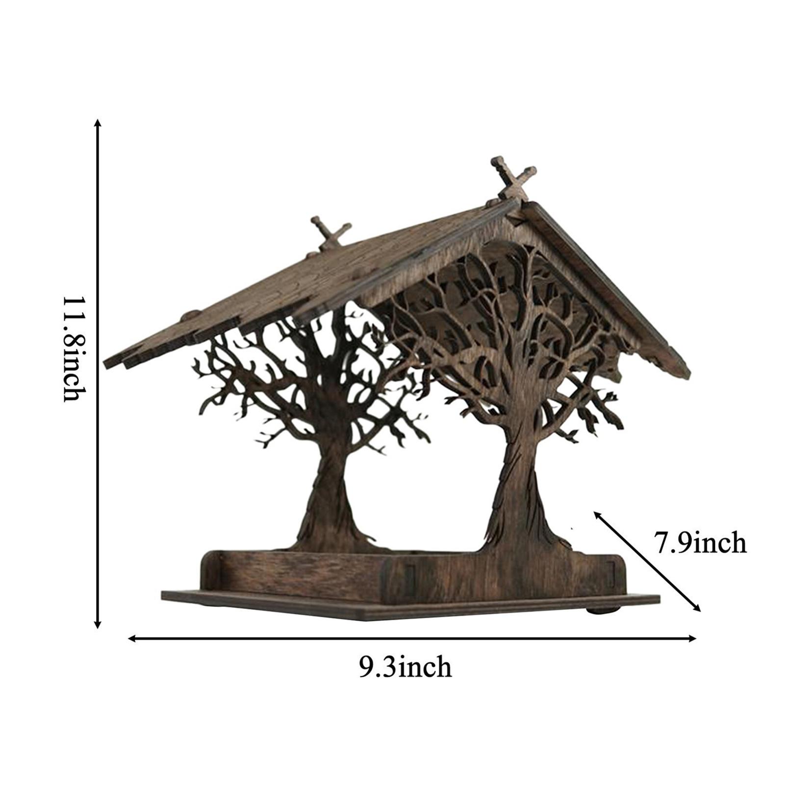 Lồng Cho Chim Ăn Bằng Gỗ Kích Thước Nhỏ
