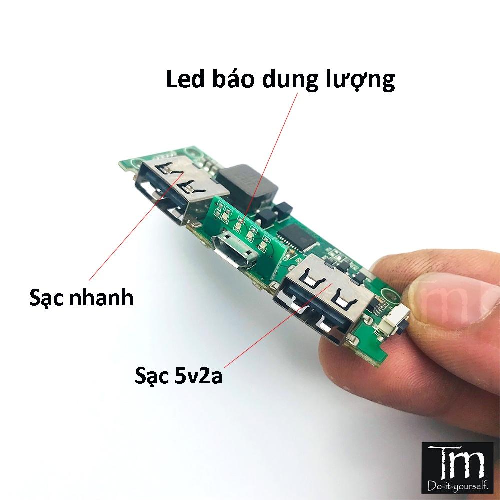 Mạch Sạc Dự Phòng SẠC NHANH QC2.0 QC3.0 Chip IP5318 18W