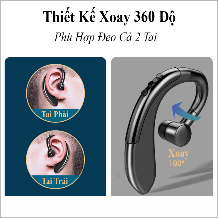 Tai nghe Bluetooth không dây AMOI Y10 sạc siêu nhanh 20 phút, cốc sạc kiêm sạc dự phòng 1200mAh, hỗ trợ đàm thoại nghe nhạc, tai nghe nhét tai không dây, tai nghe có mic-Hàng chính hãng