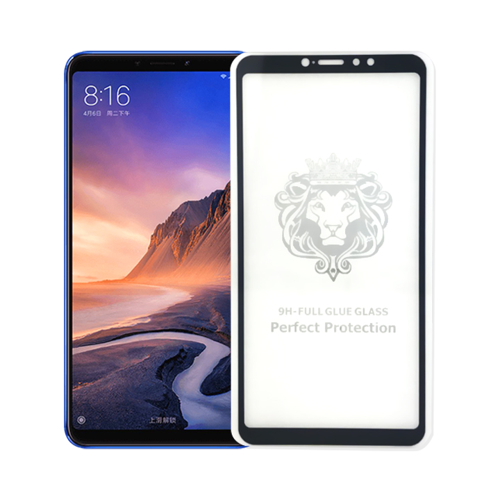 Kính Cường Lực cho Xiaomi Mi Max 3 - Full Màn Hình - Màu Đen - Hàng Chính Hãng