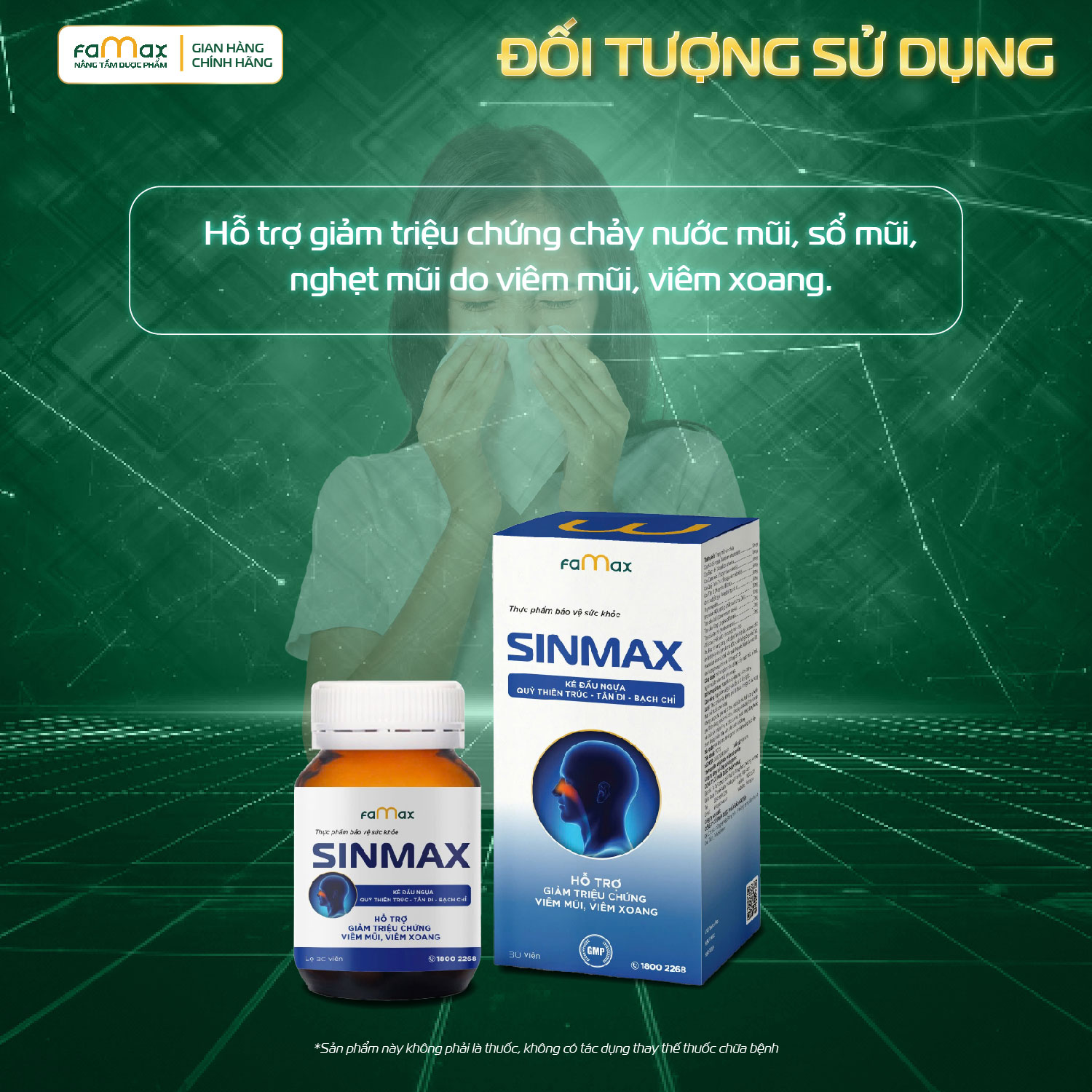 [FAMAX] Combo viên uống bổ não công nghệ mới Ceremax và hỗ trợ viêm xoang, viêm mũi dị ứng Sinmax (Hộp 30 viên)