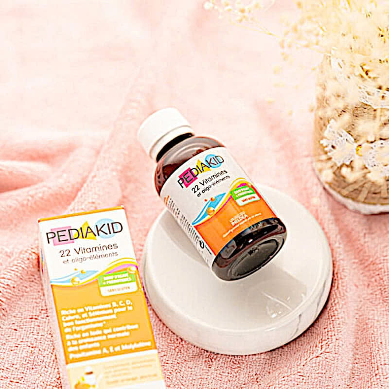 Siro Bổ Sung Vitamin Tổng Hợp Cho Bé Pediakid 22 Vitamines Giúp Bé Khỏe Mạnh, Tăng Hấp Thu Dưỡng Chất 125ml