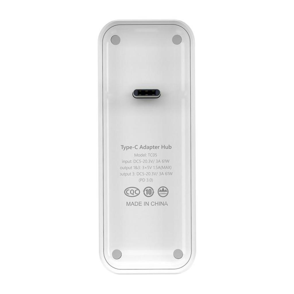 ABS Plastic USB and TYPE-C Data Adapter Dock Splitter for