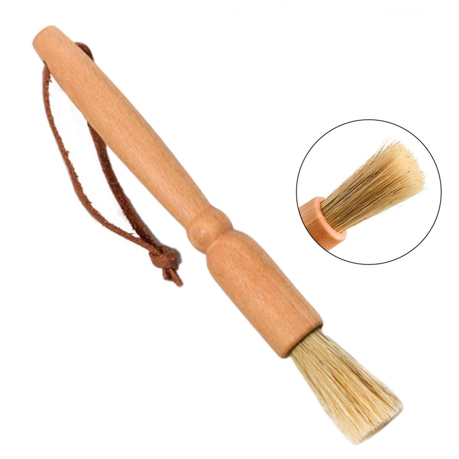 Coffee Grinder Cleaning Brush Machine Cleaner Tool Beans Wooden Handle