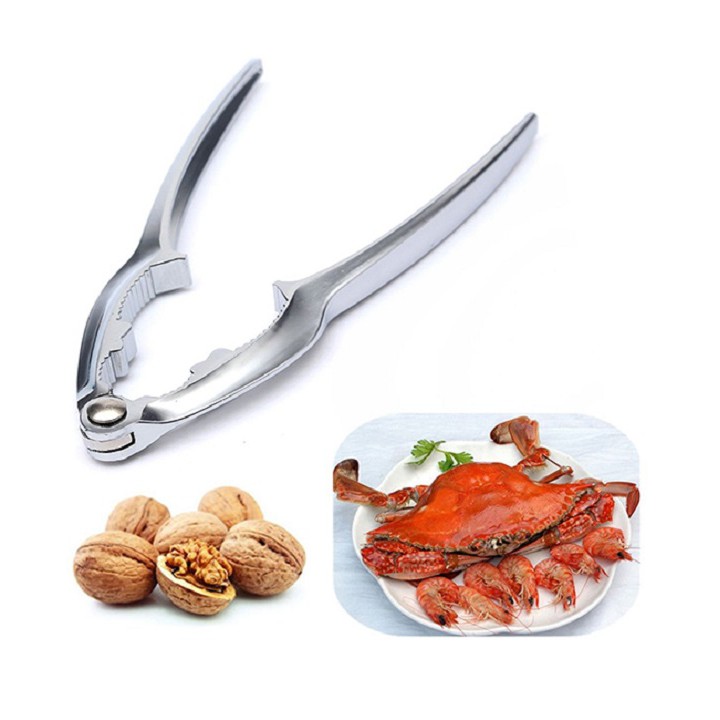 Kìm kẹp quả óc chó ,càng cua, ghẹ inox - 17x4.5cm 247g