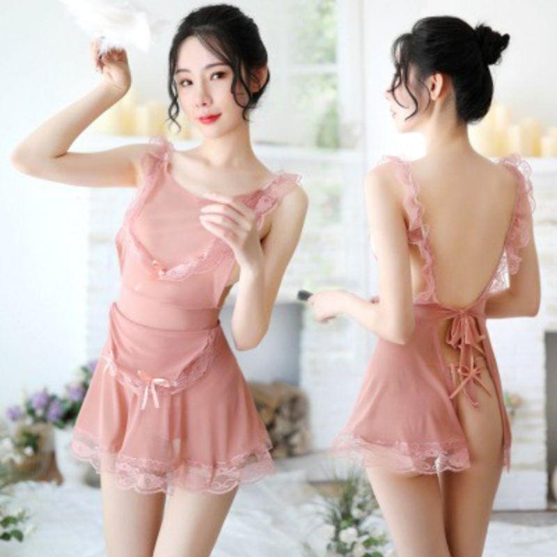 Váy ngủ ren sexy- Đồ ngủ cosplay hầu gái S13