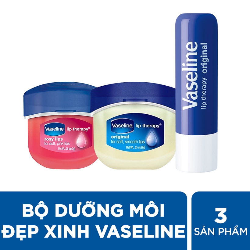 Bộ dưỡng môi đẹp xinh Vaseline