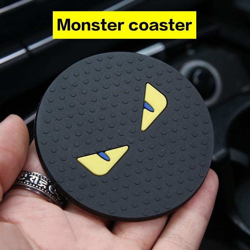 Lót Ly / Miếng Lót Ly Silicon / Set 2 Đế Lót Ly Chống Trượt Tiện Lợi Cho Xe Ô Tô