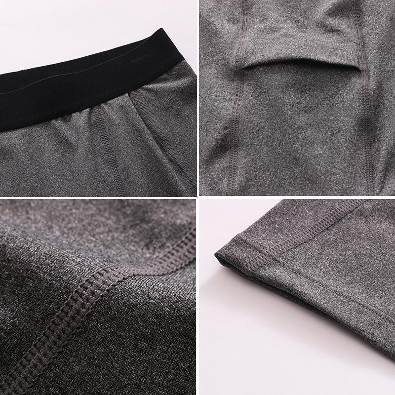 Với Túi Nam Thoáng Ngắn Chạy Thun Nam Nén Chạy Quần Short Tập Gym Tập Thể Dục Thể Thao Quần Legging Nam Quần Short