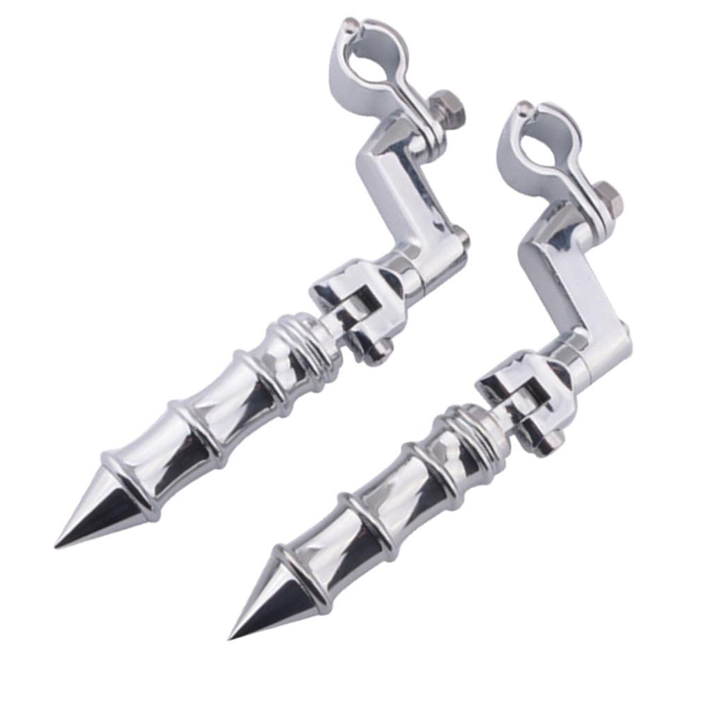 Aluminum Footrests Passenger Rests Foot Pegs Pedal Cylindrical Point Pedal for