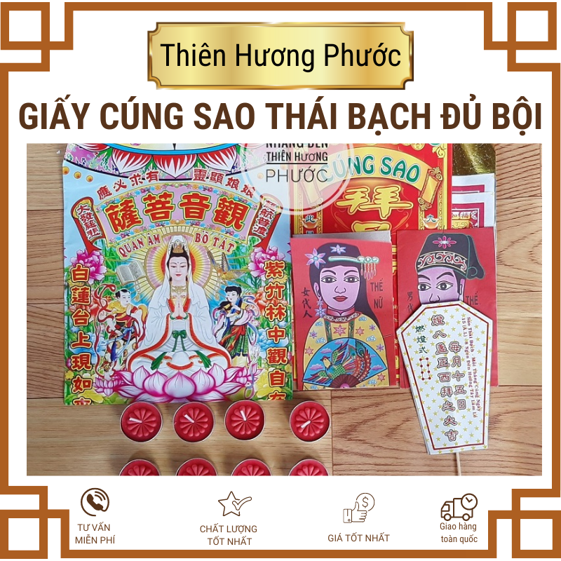 Bộ cúng sao Thái Bạch năm 2022 trọn bộ