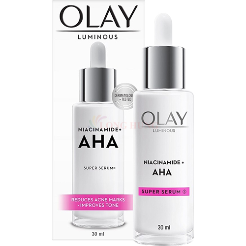 Tinh chất dưỡng trắng Olay Luminous Super Serum Niacinamide + AHA (30ml) - Hàng chính hãng