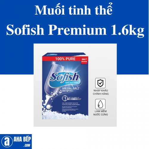 Muối tinh thể Sofish PREMIUM 1.6KG - Hàng chính hãng