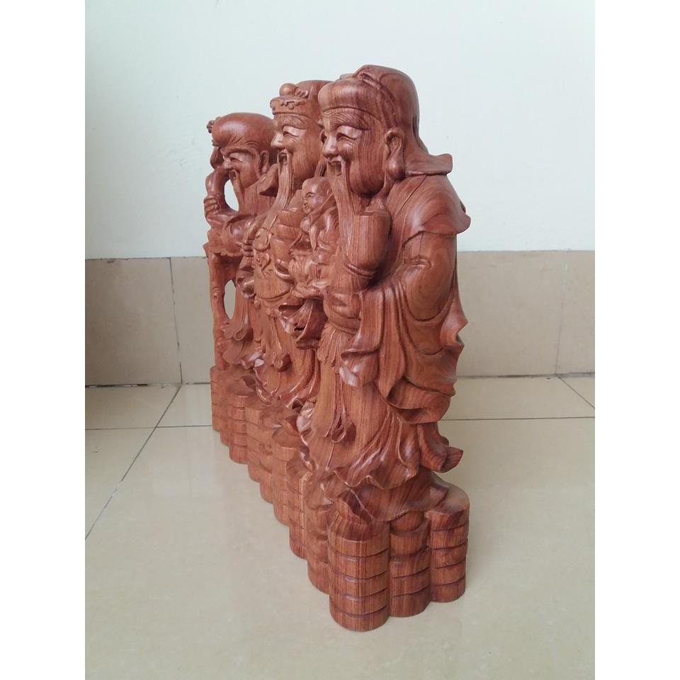 Tương phật- bộ tam đa cao 30cmx12cmx12cm gỗ hương