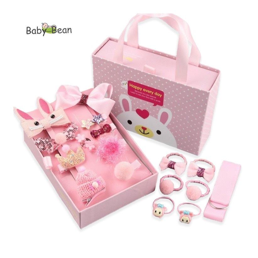 Set Kẹp Tóc 18 món Bé Gái BabyBean