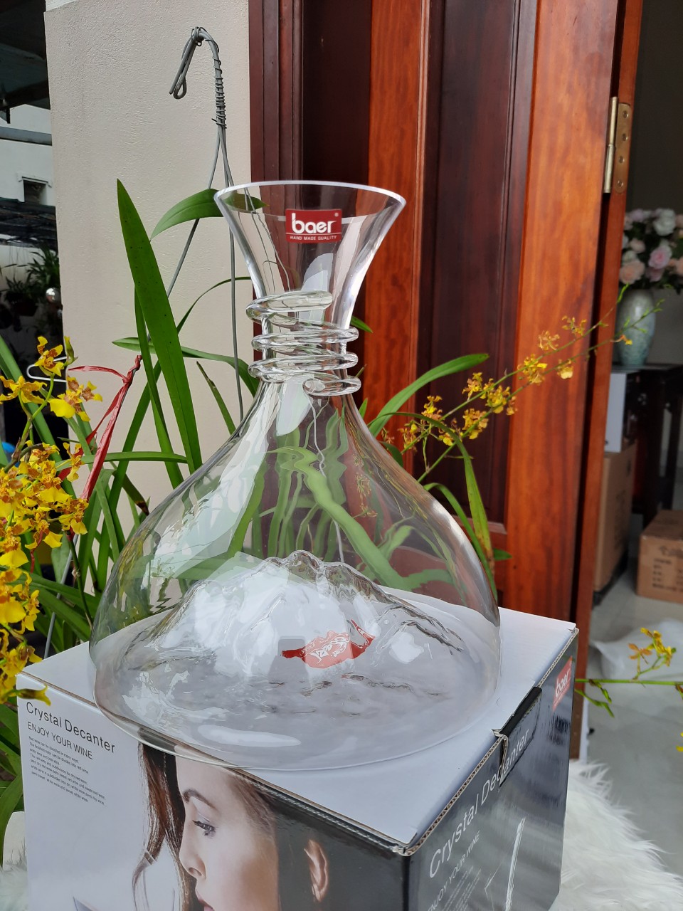 Bình thở vang hình núi 1700ml - Decanter MS 030