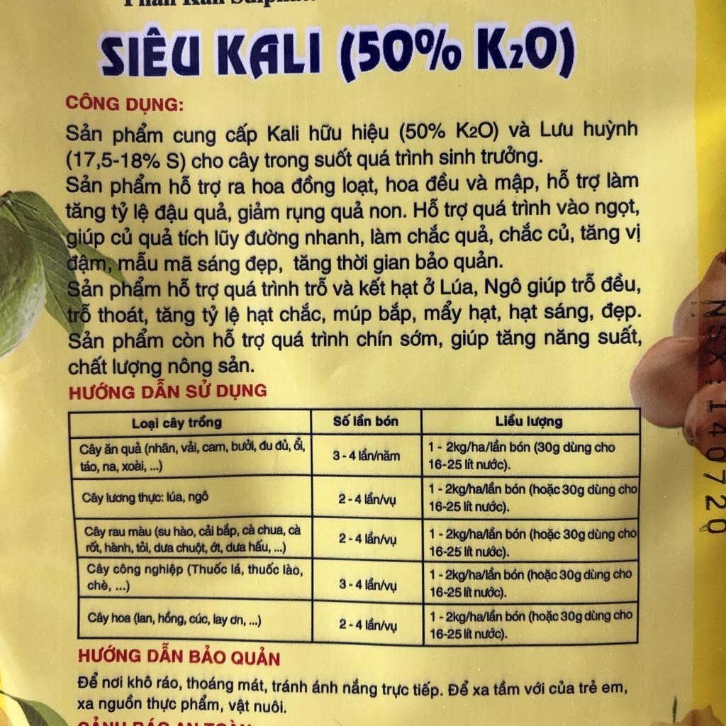 20 GÓI PHÂN BÓN SIÊU KALI - siêu ra hoa, đậu quả, múp bắp, mẩy hạt, to quả, vào ngọt nhanh, mã sáng đẹp 30g