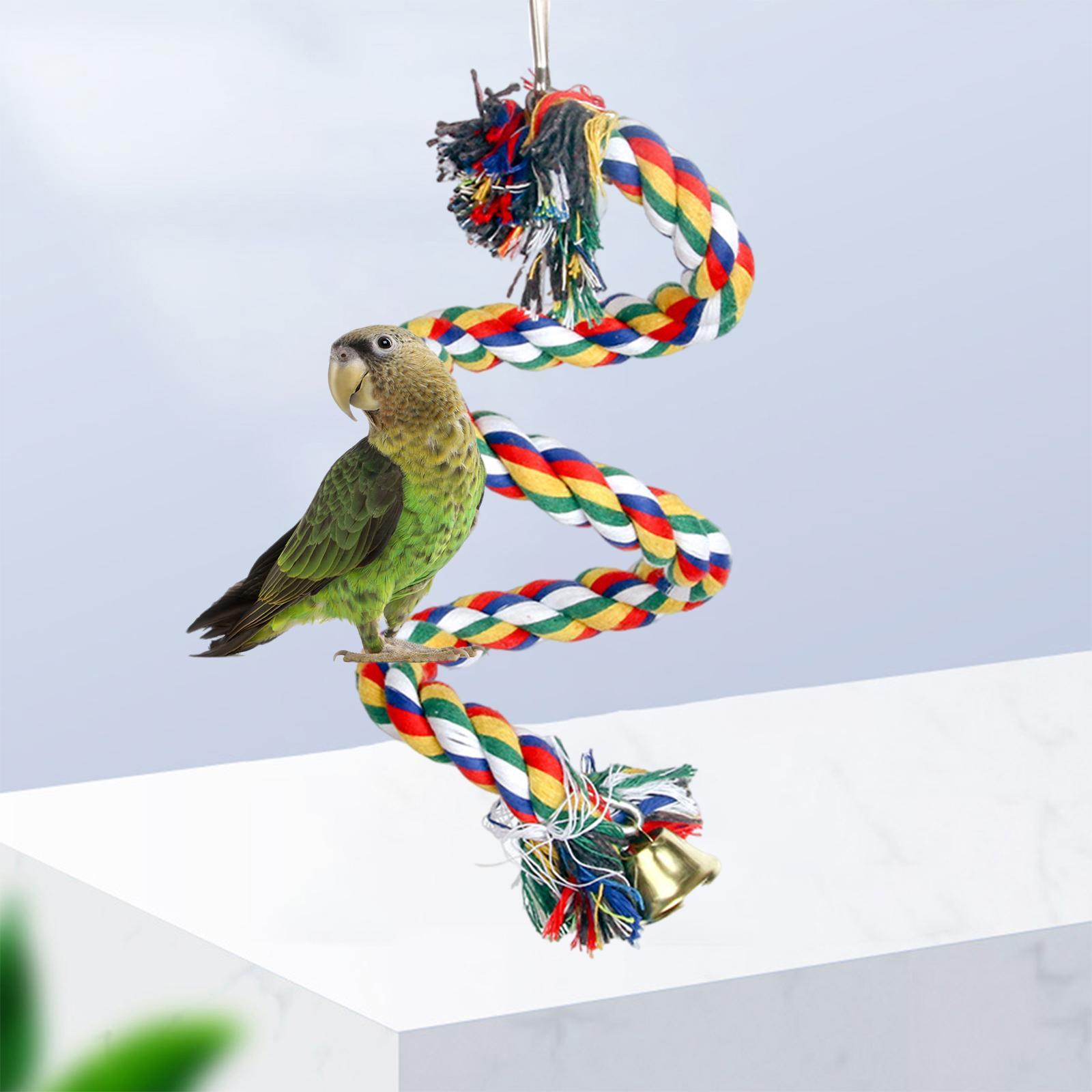 Parrot Rope Budgie  Bird Cage  Cockatiel Perch Chew