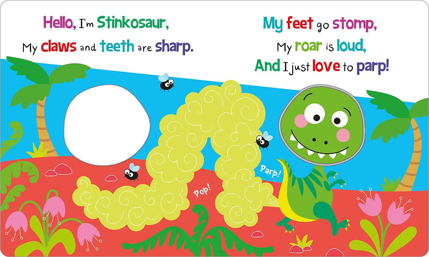 Fart &amp; Roar Stinkosaur! (Squish Squash Squeak - Silicone Books)