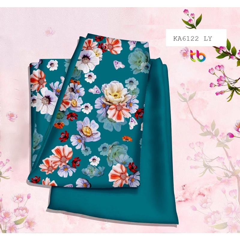 Vải áo dài hoa nhí