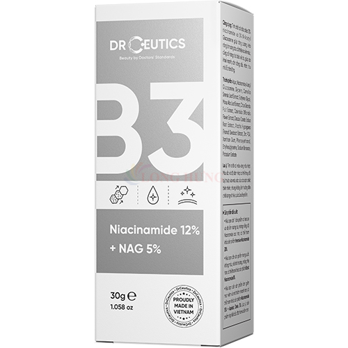 Tinh chất DrCeutics Niacinamide 12% + NAG 5% giúp cải thiện da xỉn màu và thu nhỏ lỗ chân lông (30g) - Hàng chính hãng