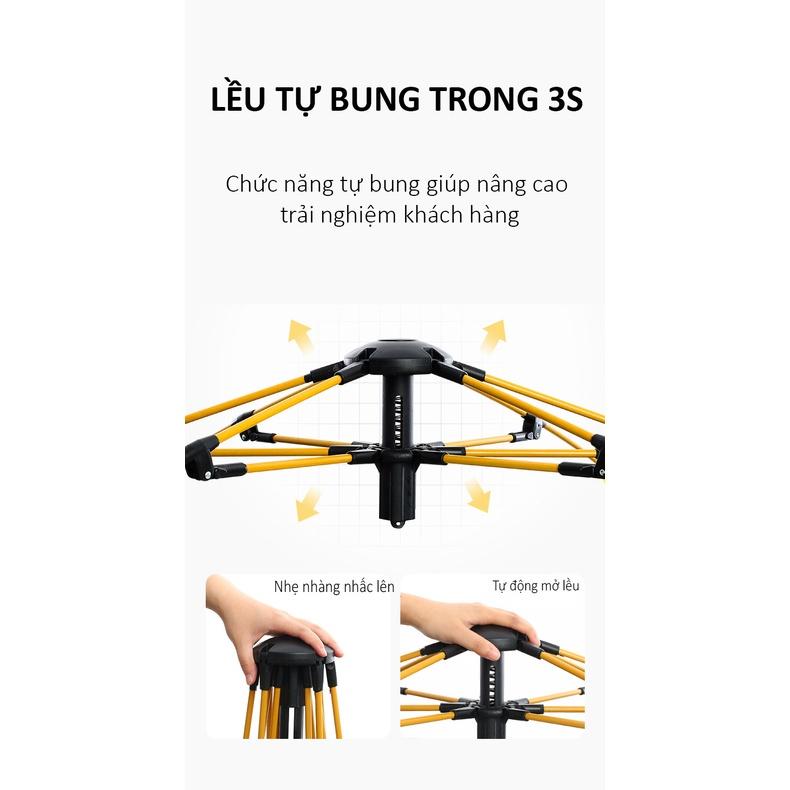 Lều cắm trại 2 - 4 người tự bung du lịch dã ngoại gấp gọn thoáng mát chống nước