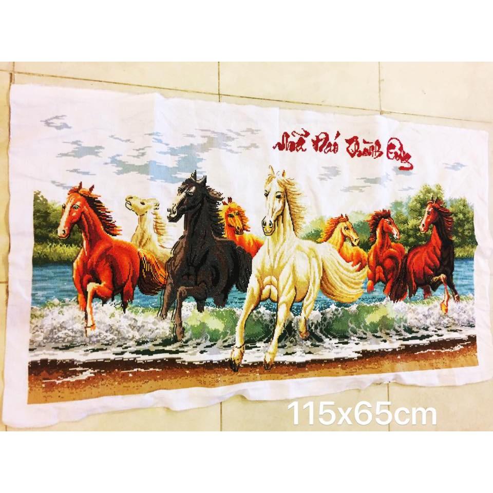 Tranh thêu chữ thập thành phẩm mã đáo thành công tranh thêu hết 003