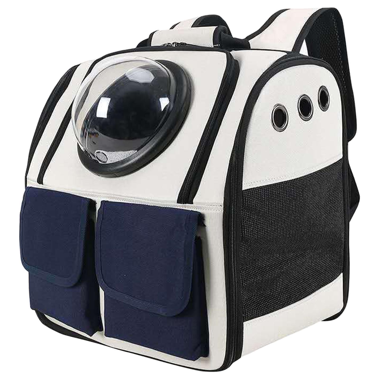 Pet Cat Carrier Backpack Ventilated Breathable Capsule Shoulder Bag Mesh