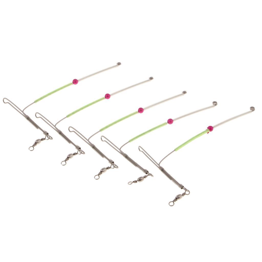Pack of 5pcs Bent Booms Stainless Steel Anti- Booms w/ Swivel Rig Tube