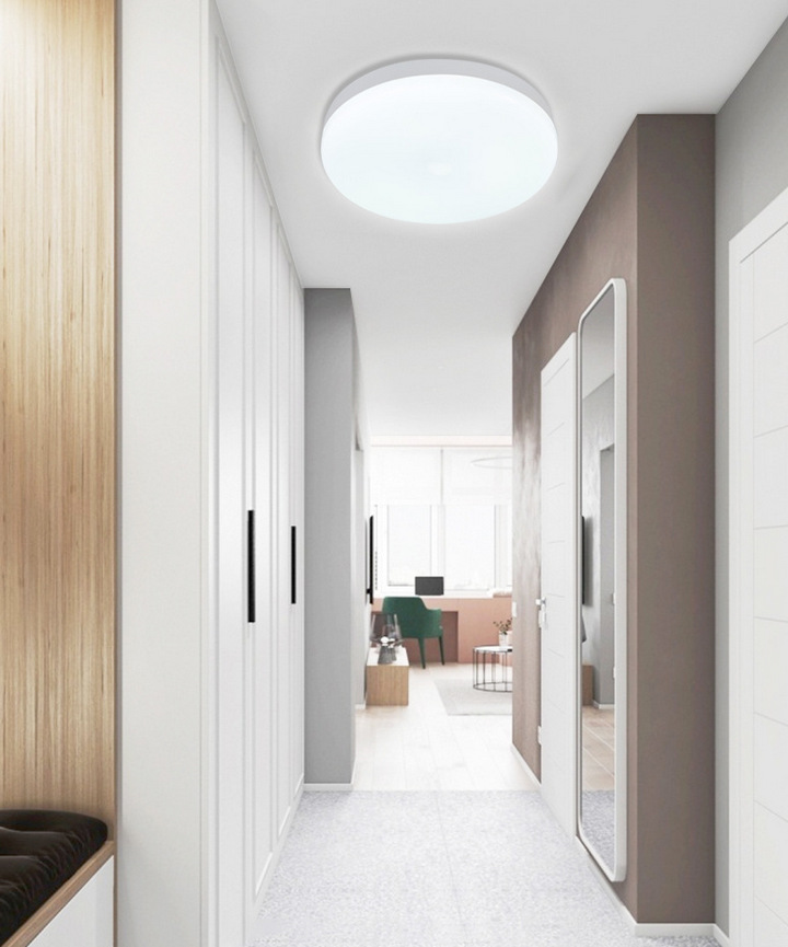 Bộ 2 Đèn LED Ốp Trần EURO LIGHT Cảm Biến Cơ Thể Người 24W 6500K - Home and Garden