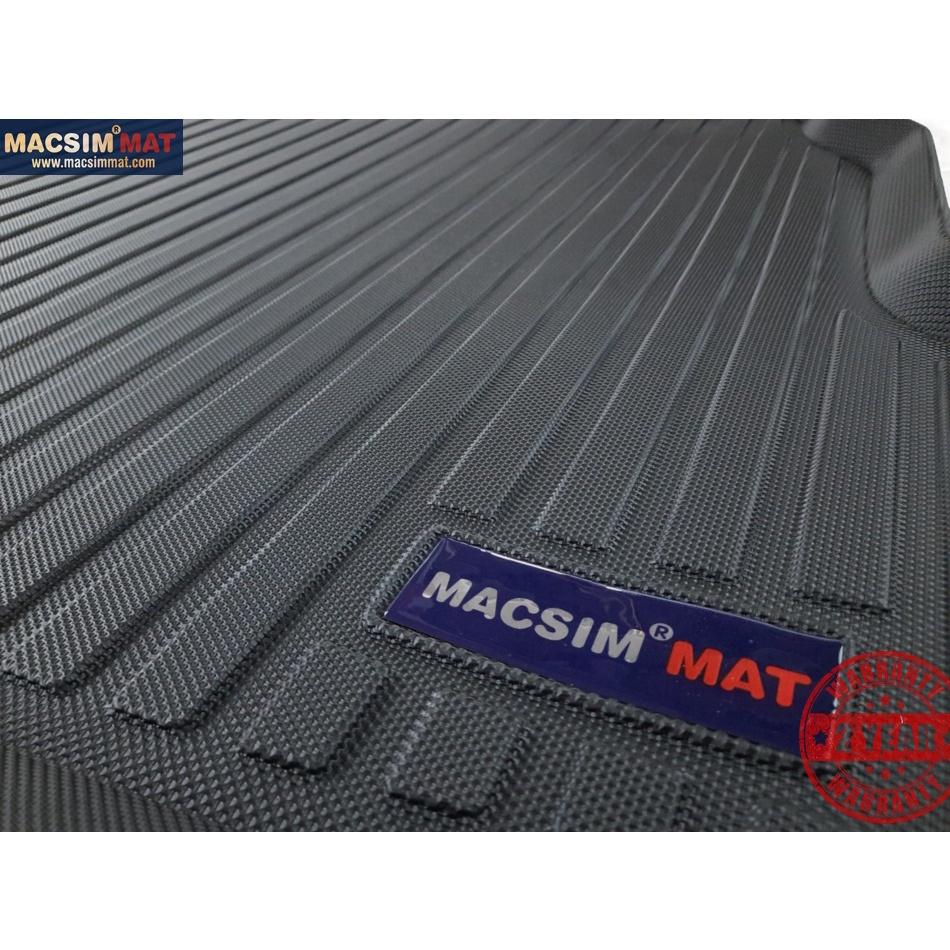 Thảm lót cốp xe ô tô Hyundai Verna/Accent(sedan) 2010-2016 nhãn hiệu Macsim chất liệu TPV cao cấp màu đen (D0203)